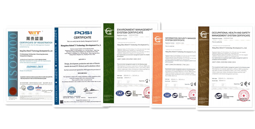 Robot certificate